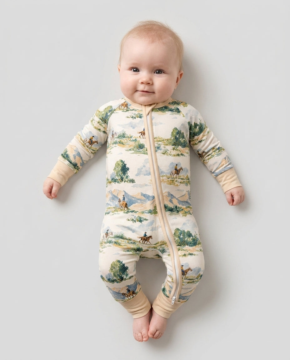 Gerippte Babykleidung mit individuellem Foto - Weich &amp; Skizzenhaft