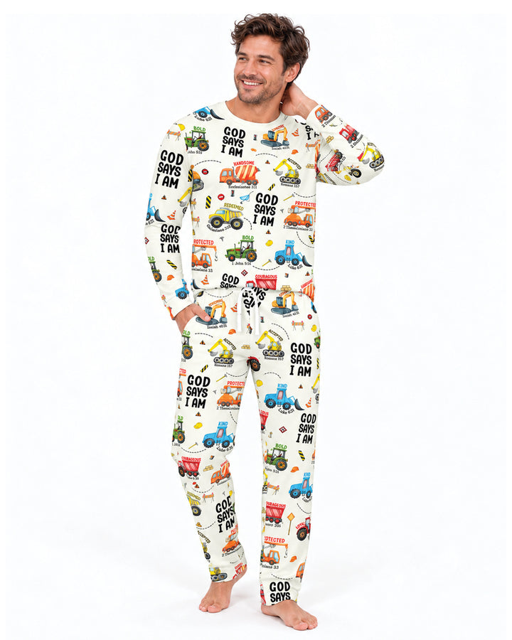 God Says I am Bamboo Men's Pajama Set