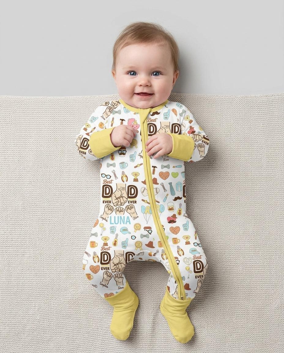 Gerippte Babykleidung mit individuellem Foto - Weich &amp; Skizzenhaft