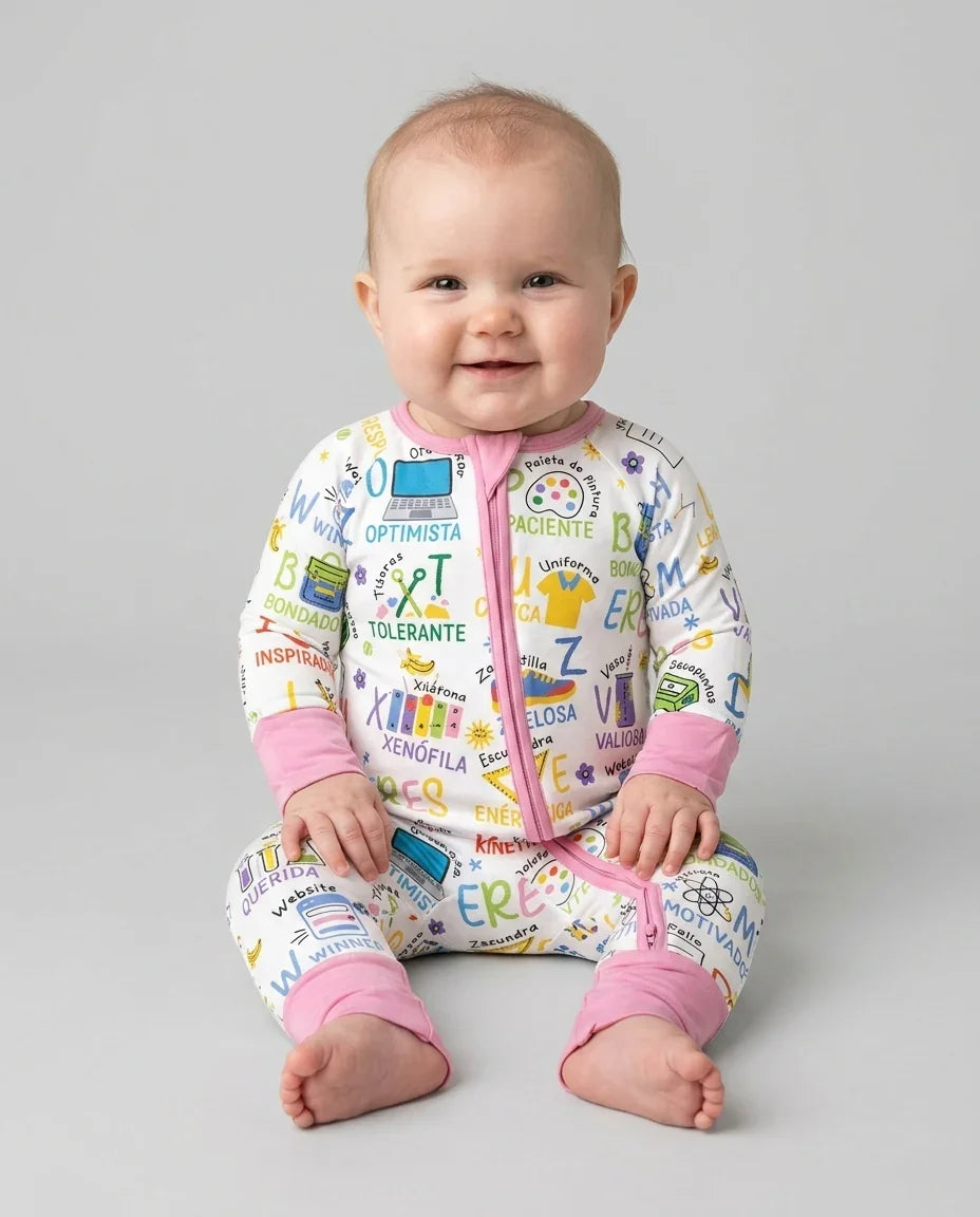 Gerippte Babykleidung mit individuellem Foto - Weich &amp; Skizzenhaft
