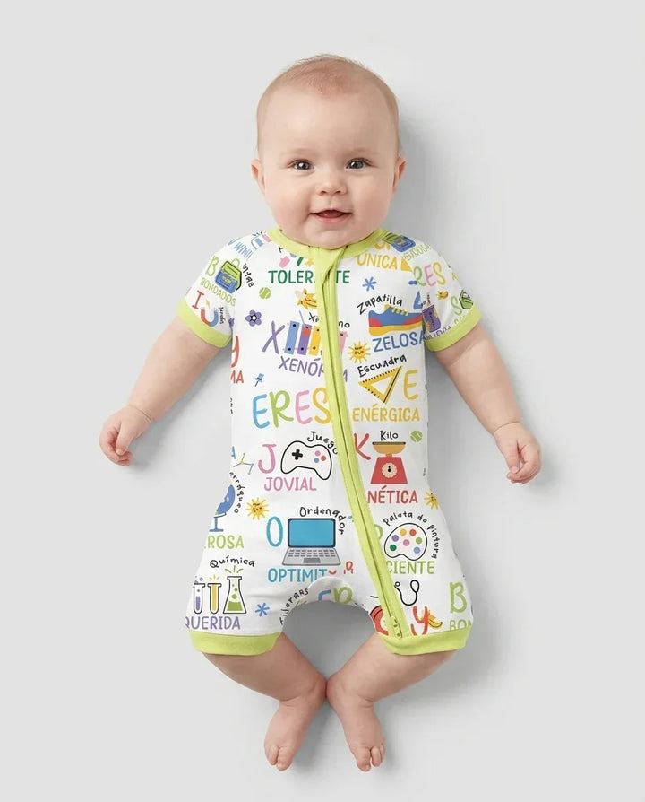 You Are Spanish Alphabet Version Bamboo Shorty Zippy