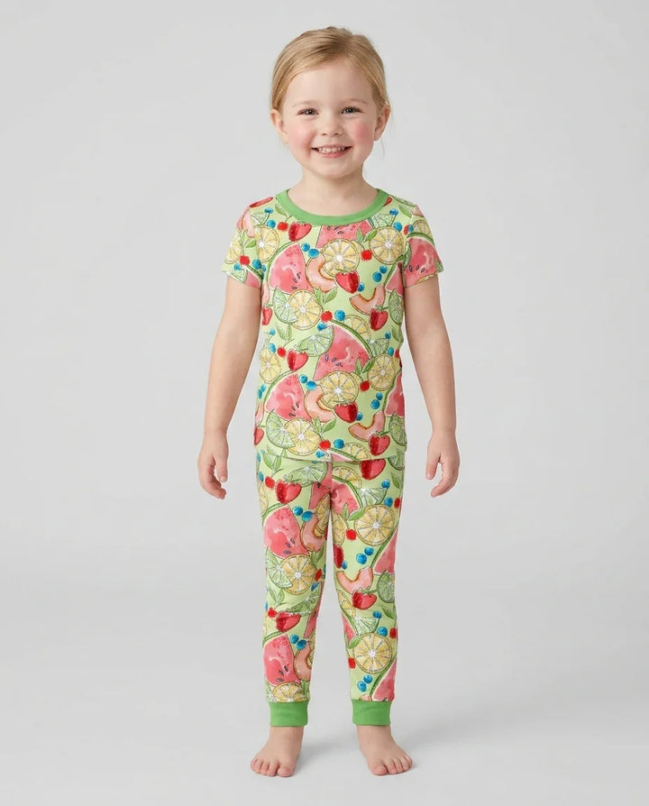 Zweiteiliges, kurzärmliges Pyjama-Set mit Marienkäfern