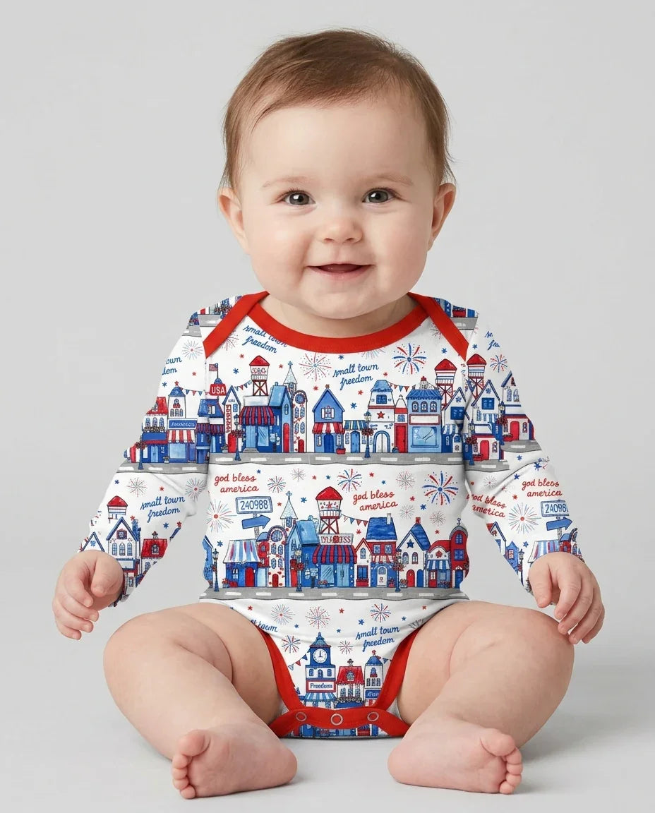 Gerippte Babykleidung mit individuellem Foto - Weich &amp; Skizzenhaft