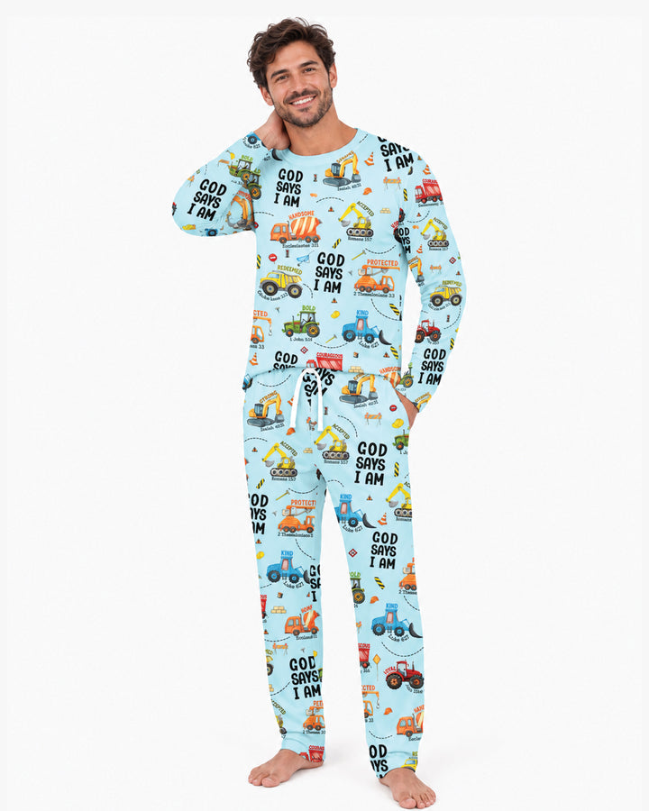 God Says I am Bamboo Men's Pajama Set
