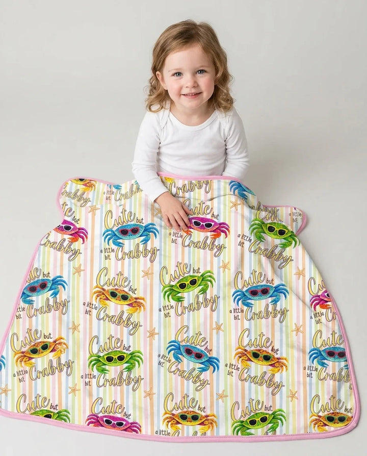 Cute But A Little Bit Crabby Bamboo Blanket