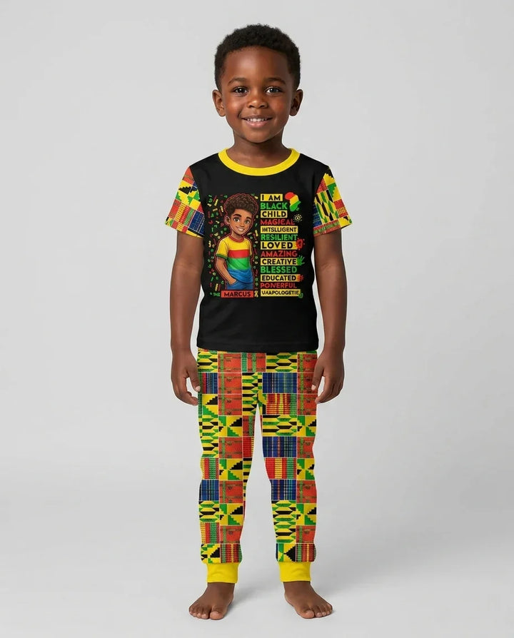 Zweiteiliges, kurzärmliges Pyjama-Set mit Marienkäfern