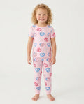 4th of July Pretzel  Bamboo Two Piece Short Sleeve Pajama Set