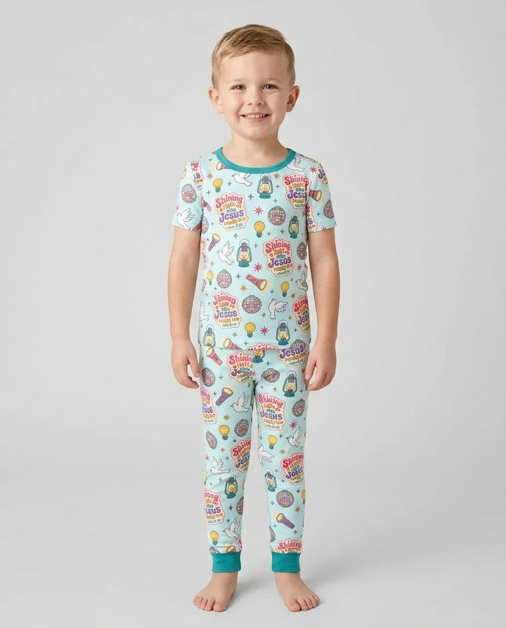 Zweiteiliges, kurzärmliges Pyjama-Set mit Marienkäfern