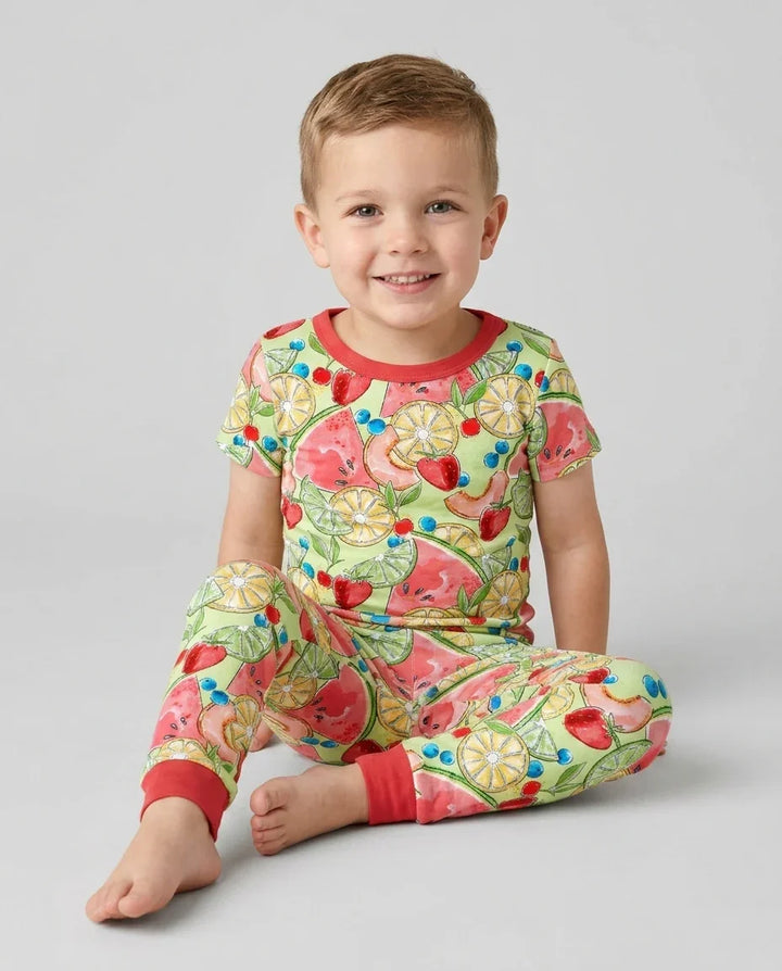 Zweiteiliges, kurzärmliges Pyjama-Set mit Marienkäfern