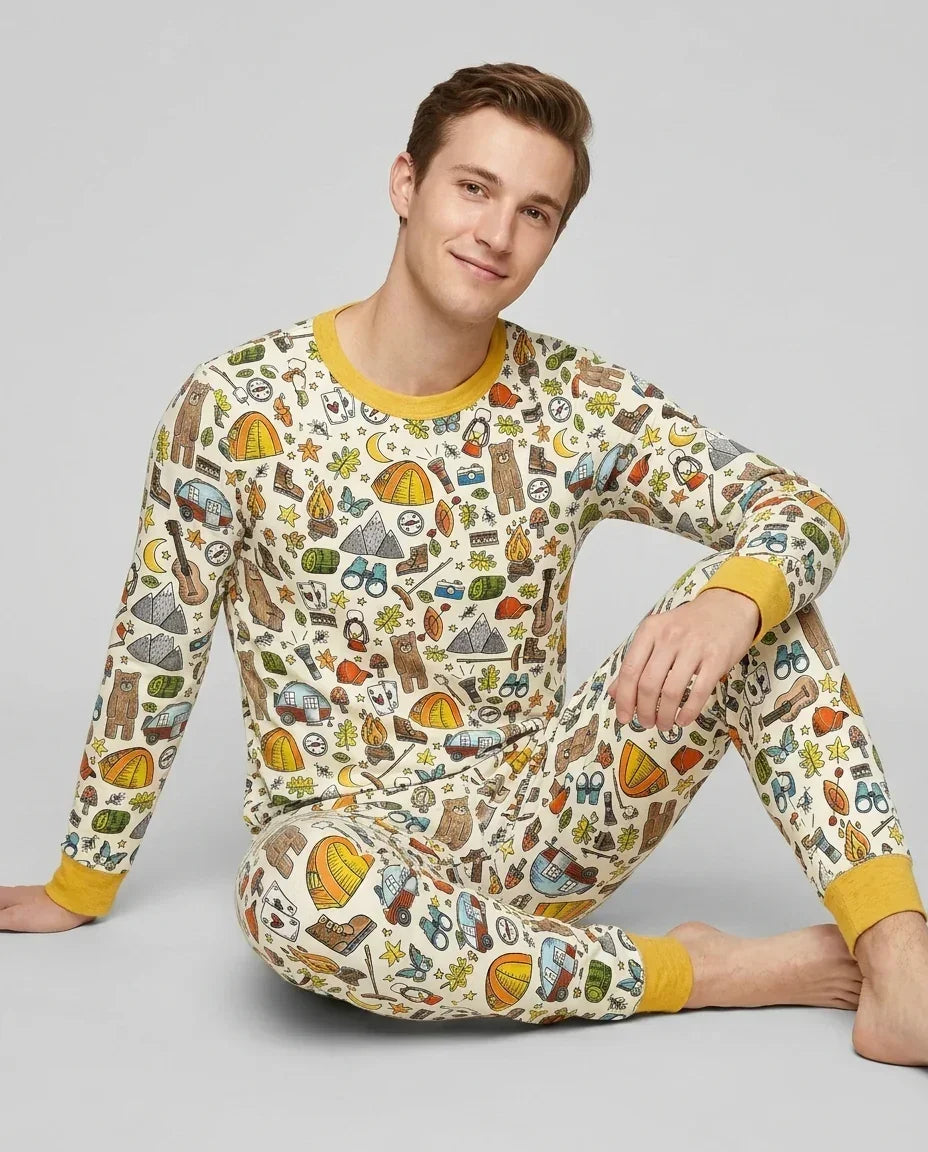 Vorlage Herren-Pyjama-Set