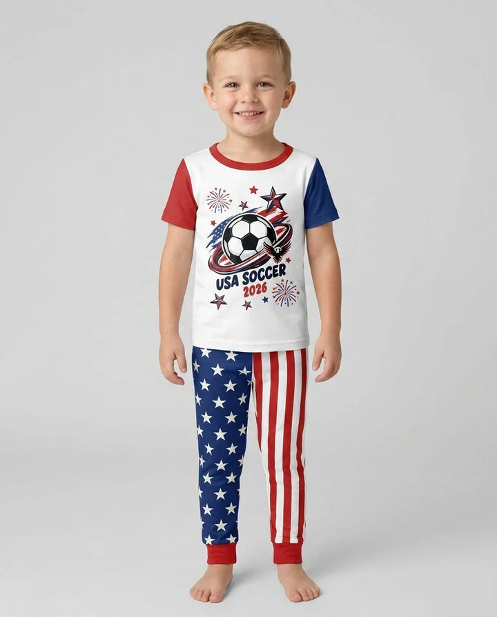 Zweiteiliges, kurzärmliges Pyjama-Set mit Marienkäfern