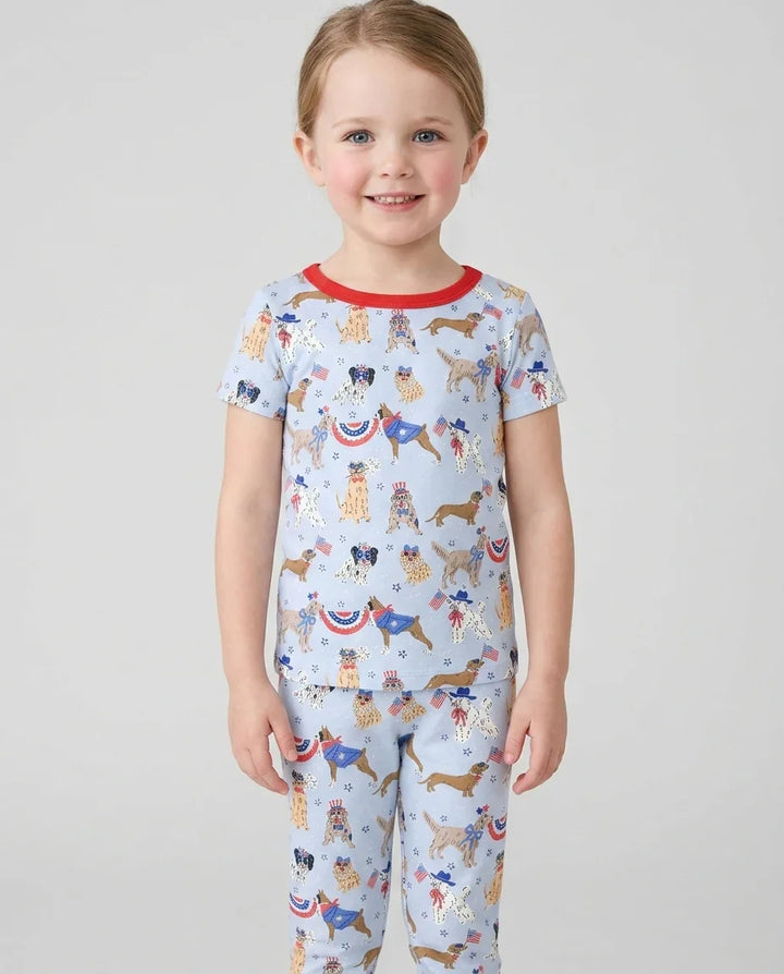 Zweiteiliges, kurzärmliges Pyjama-Set mit Marienkäfern