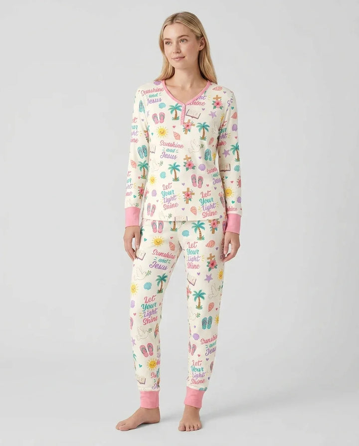 Vorlage Bambus Damen Pyjama Set