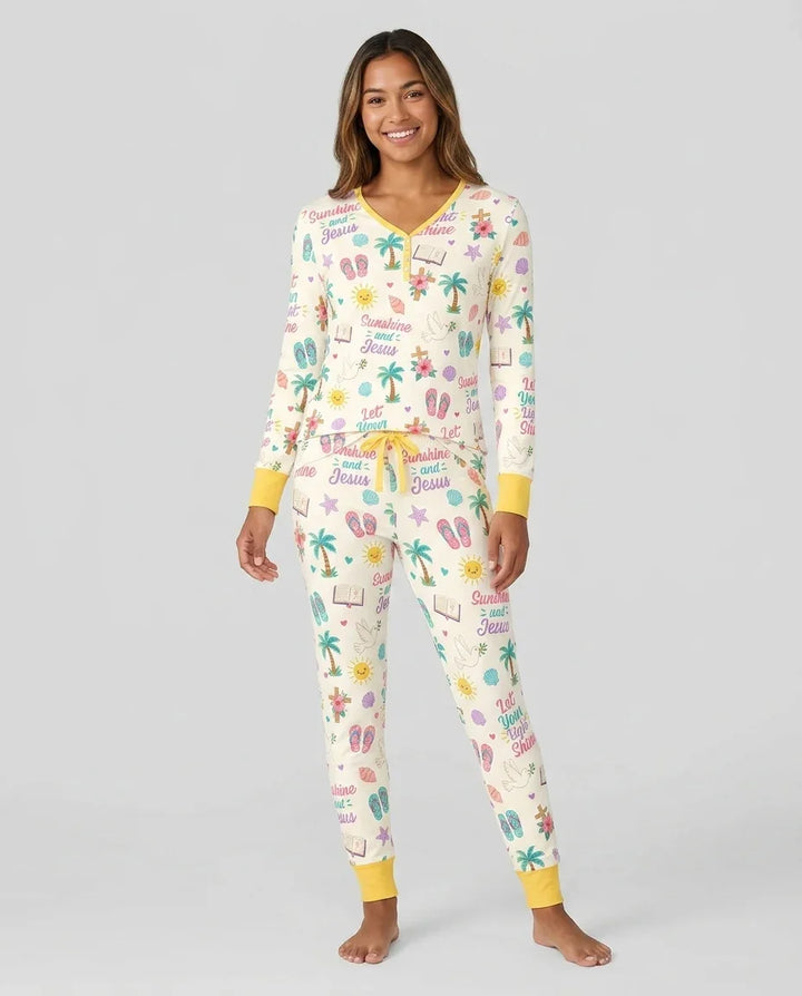 Vorlage Bambus Damen Pyjama Set