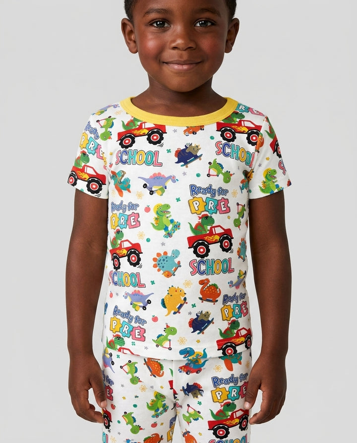Zweiteiliges, kurzärmliges Pyjama-Set mit Marienkäfern