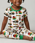 Zweiteiliges, kurzärmliges Pyjama-Set mit Marienkäfern