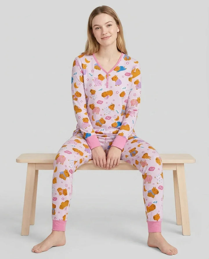 Vorlage Bambus Damen Pyjama Set