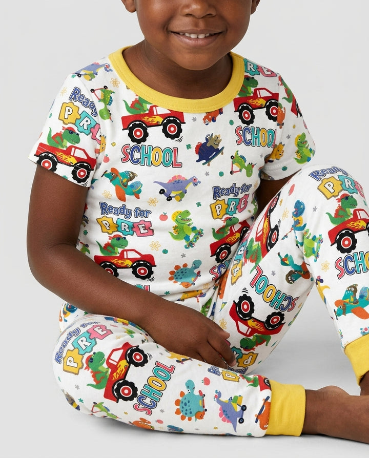 Zweiteiliges, kurzärmliges Pyjama-Set mit Marienkäfern