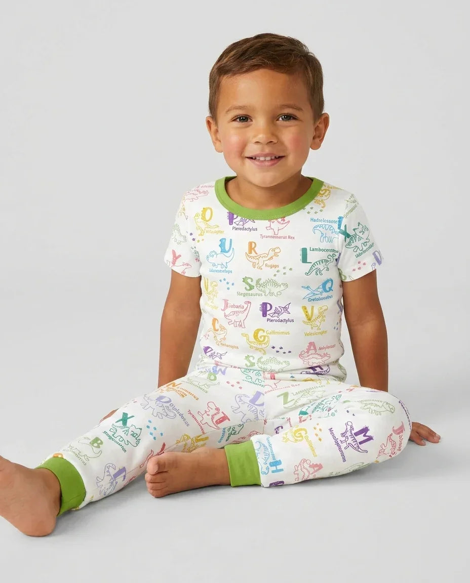 Zweiteiliges, kurzärmliges Pyjama-Set mit Marienkäfern