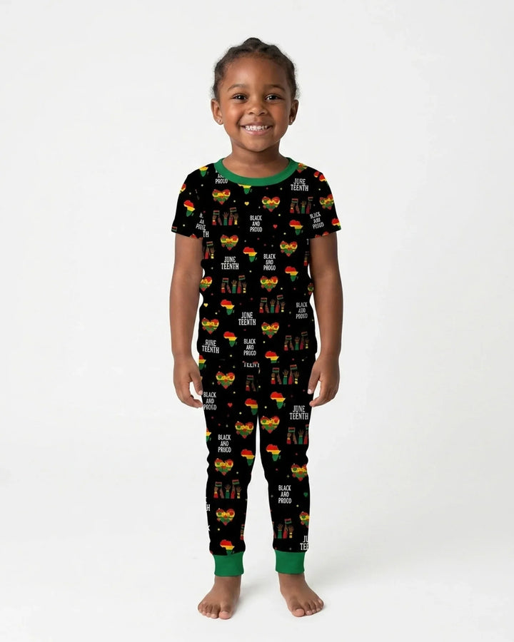 Zweiteiliges, kurzärmliges Pyjama-Set mit Marienkäfern