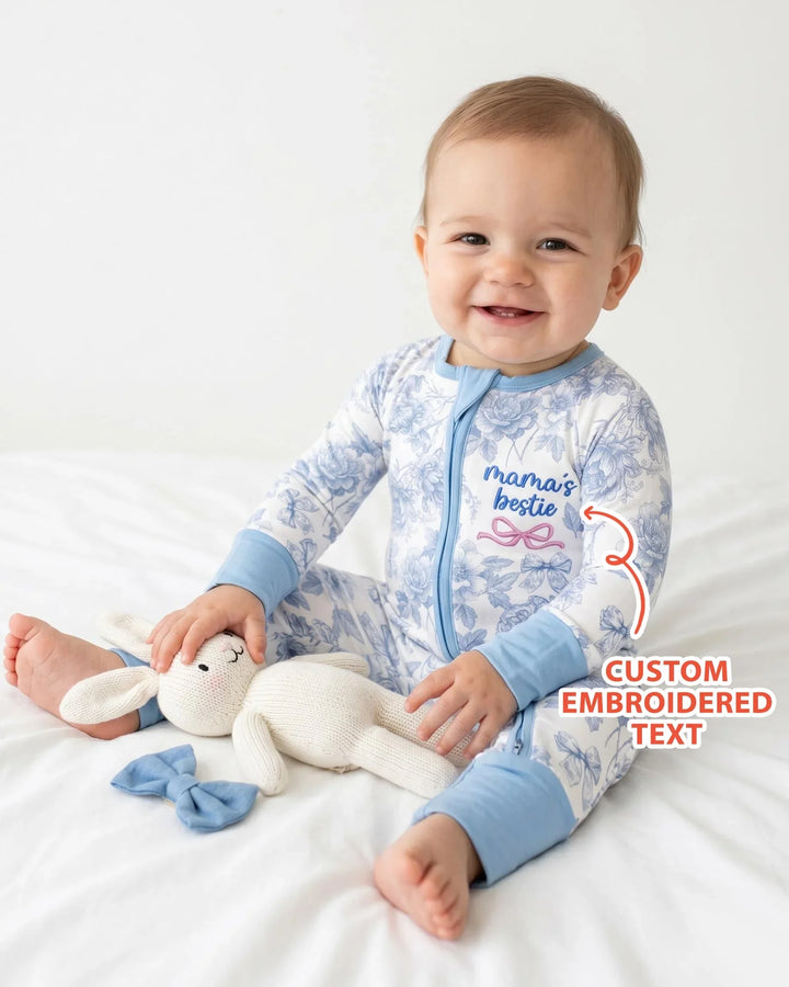 Gerippte Babykleidung mit individuellem Foto - Weich &amp; Skizzenhaft