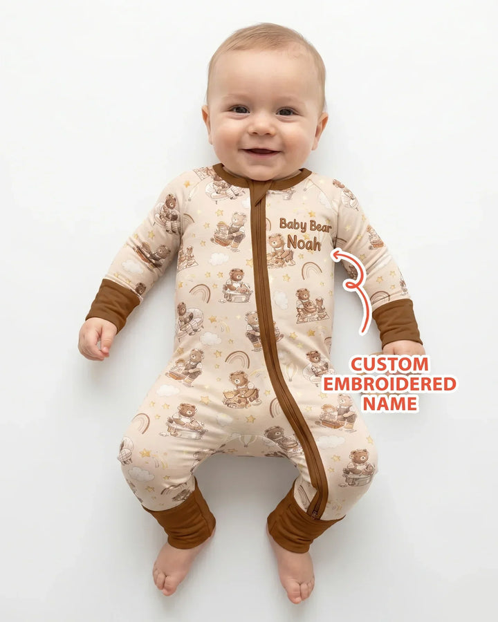 Gerippte Babykleidung mit individuellem Foto - Weich &amp; Skizzenhaft