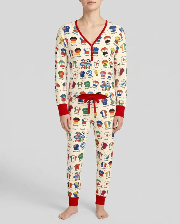 Vorlage Bambus Damen Pyjama Set