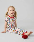 Zweiteiliges, kurzärmliges Pyjama-Set mit Marienkäfern