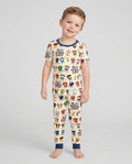 Zweiteiliges, kurzärmliges Pyjama-Set mit Marienkäfern