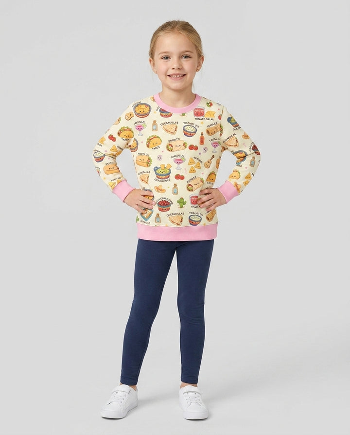 Kawaii Mexican Food Bamboo Crewneck Sweatshirt