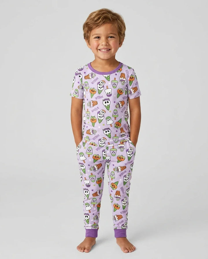 Zweiteiliges, kurzärmliges Pyjama-Set mit Marienkäfern