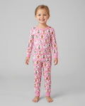 Distressed Holiday Bamboo Two Piece Long Sleeve Pajama Set