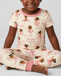 Black Girl Ballerina God Says I Am Bamboo Two Piece Short Sleeve Pajama Set