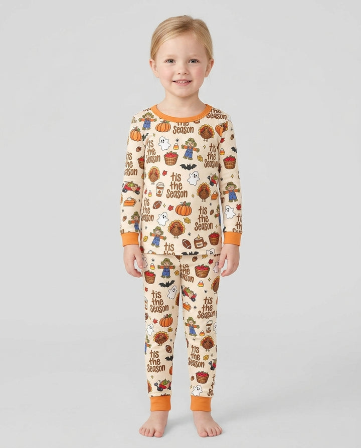 Fall Tis the Season Bamboo Two Piece Long Sleeve Pajama Set
