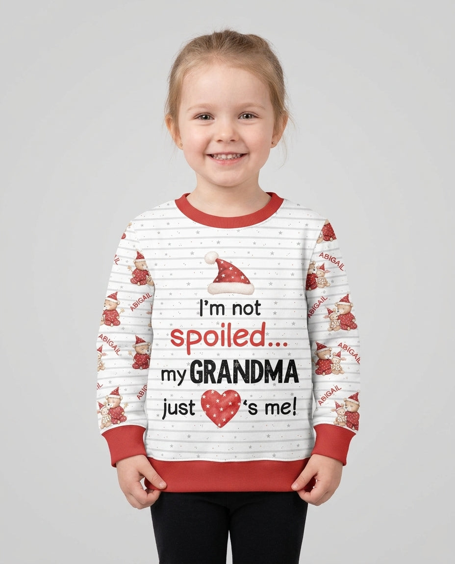 Custom Name I'm Not Spoiled Bamboo Crewneck Sweatshirt