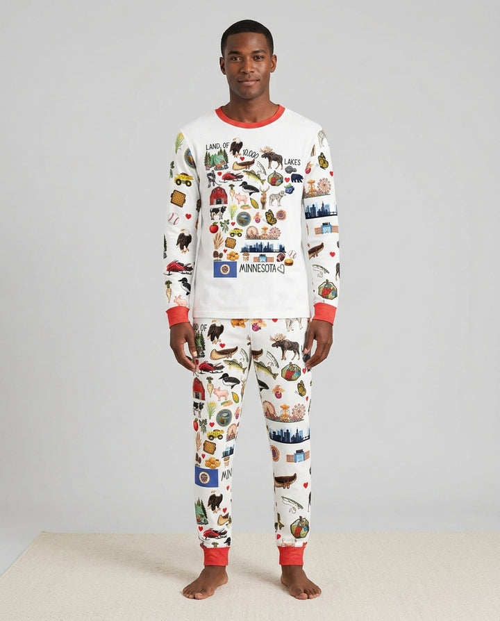 Minnesota Lover Family MatchingBamboo Men's Pajama Set