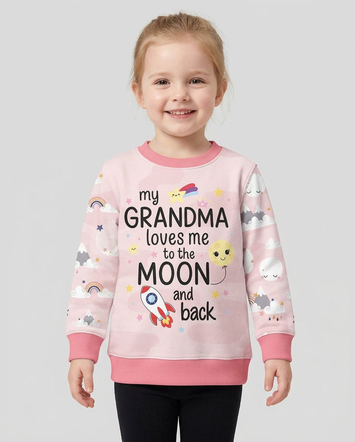 My Grandma Loves Me To The Moon And Back Bamboo Crewneck Sweatshirt