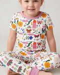 Template Zweiteiliges Pyjama-Set mit kurzen Ärmeln und Shorts