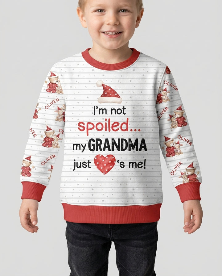 Custom Name I'm Not Spoiled Bamboo Crewneck Sweatshirt
