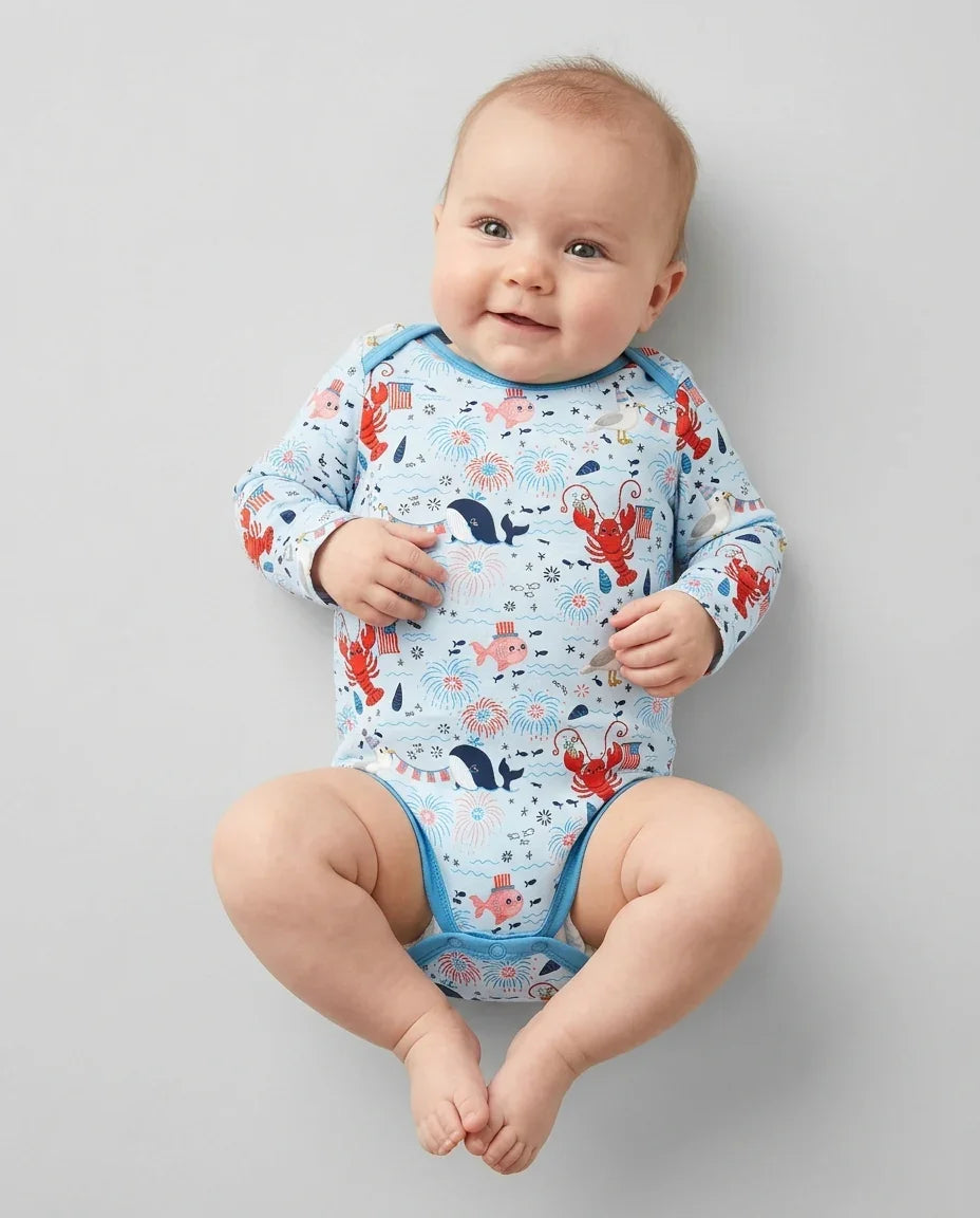 Gerippte Babykleidung mit individuellem Foto - Weich &amp; Skizzenhaft