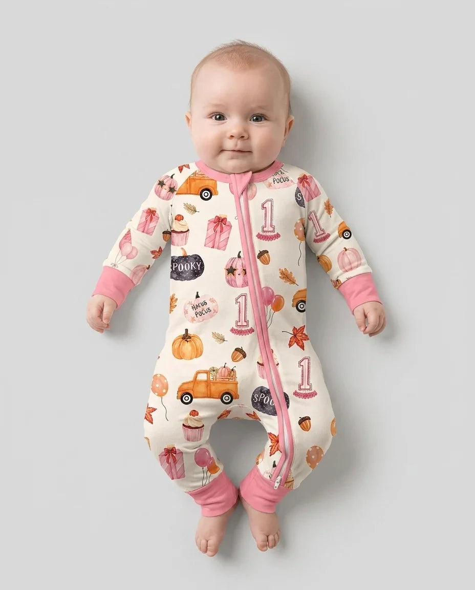Little Pumpkin Birthday Bamboo Convertible Zippy