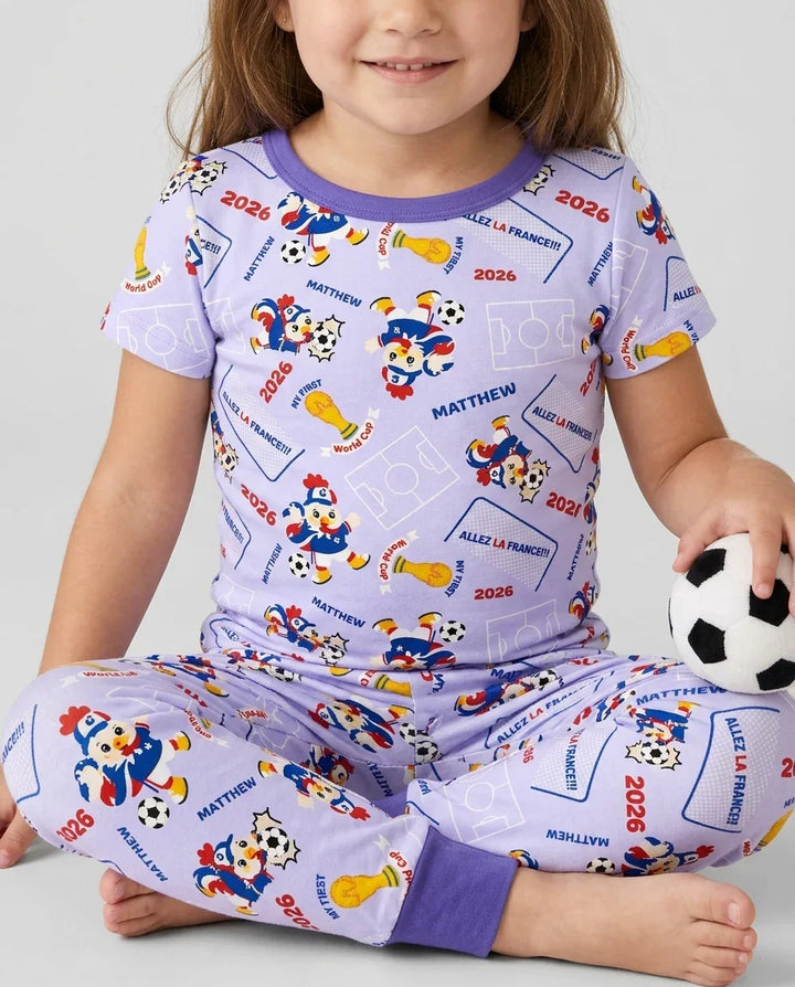 Zweiteiliges, kurzärmliges Pyjama-Set mit Marienkäfern
