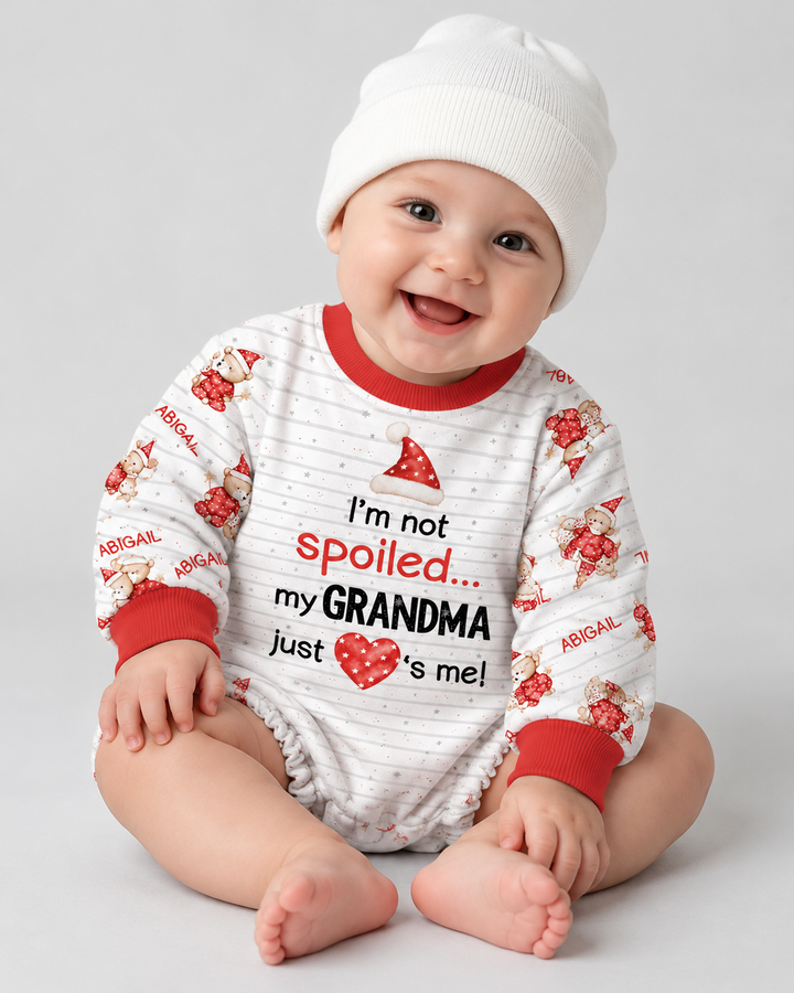 Custom Name I'm Not Spoiled Bamboo Bubble Romper