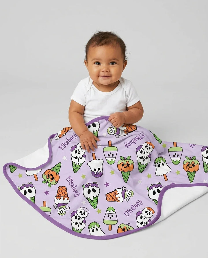 Summerween Ice cream Bamboo Blanket