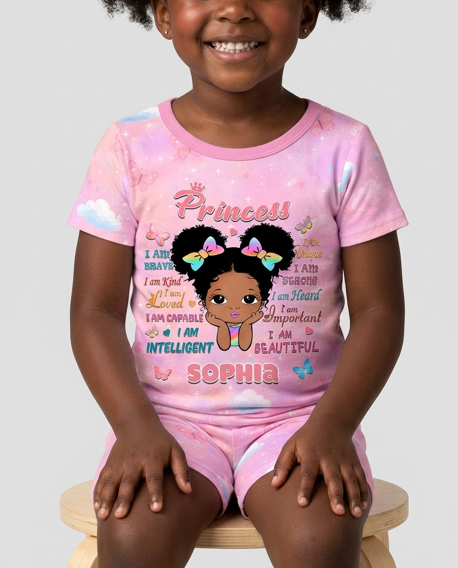 Zweiteiliges Pyjama-Set mit kurzen Ärmeln und Shorts im Sommer-Design