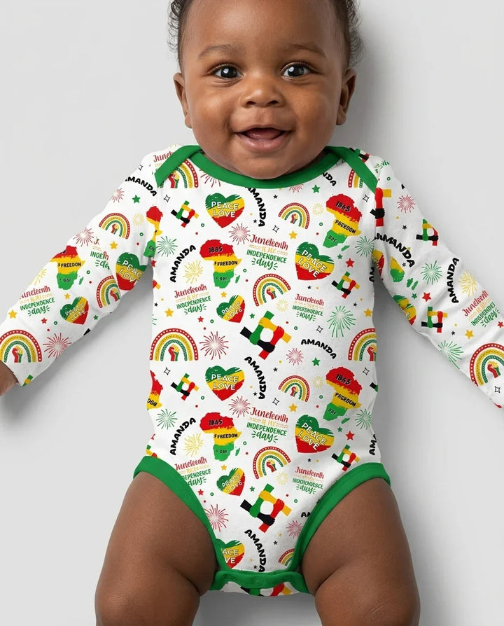 Gerippte Babykleidung mit individuellem Foto - Weich &amp; Skizzenhaft