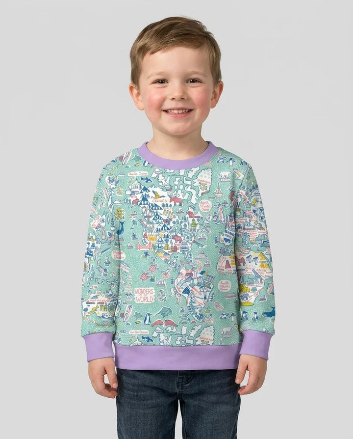 Hello World Wonders Bambus Crewneck Sweatshirt
