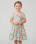 Watercolor Nutcracker Holiday Bamboo Twirl Dress