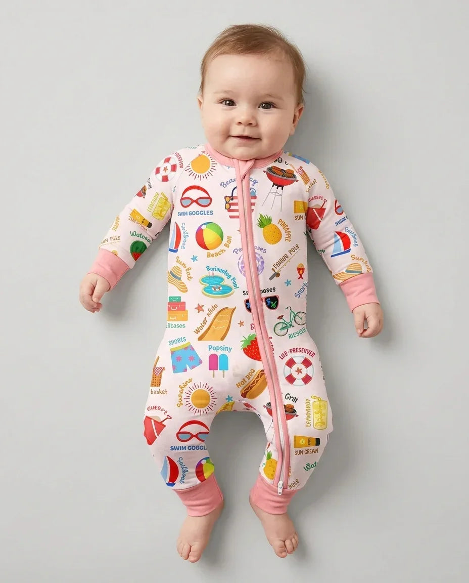 Gerippte Babykleidung mit individuellem Foto - Weich &amp; Skizzenhaft