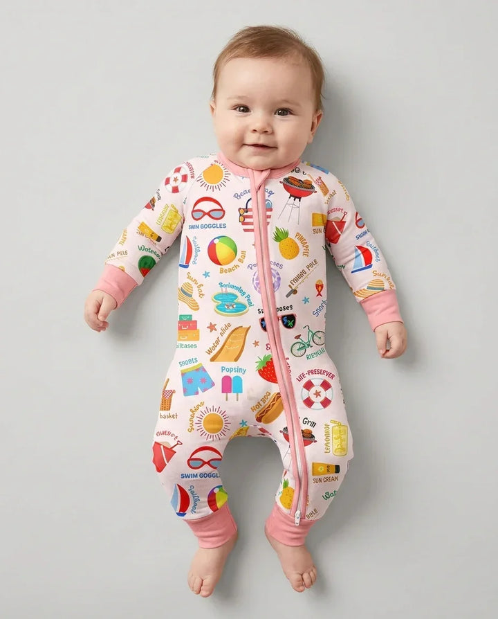 Gerippte Babykleidung mit individuellem Foto - Weich &amp; Skizzenhaft